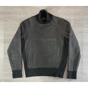 Double RL RRL Ralph Lauren shawl neck Sweater sz S color Two Tone grey Vintage